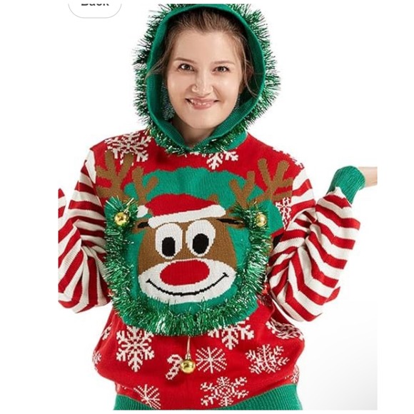 OFF THE RACK Christmas Ugly Sweater Women's Size US M - Medium Used - Picture 1 of 9